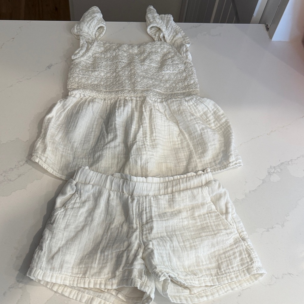 Cat & Jack White Kids Matching Set